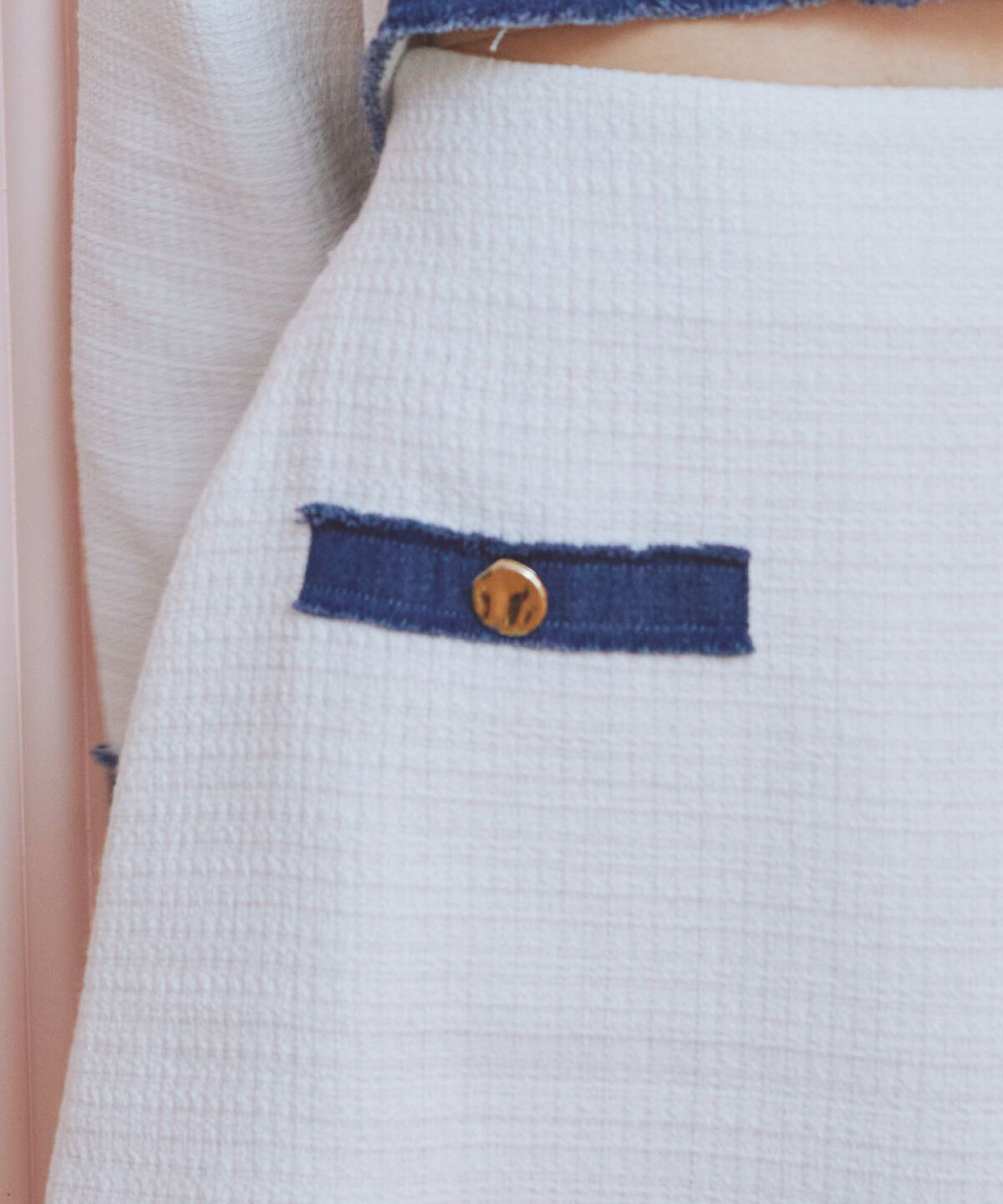 REDYAZEL「ファンシーツイードミニスカート」|台形|