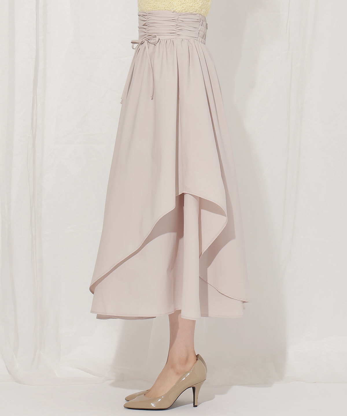 WILLSELECTION「ドロスト風リボンスカート」|フレア|