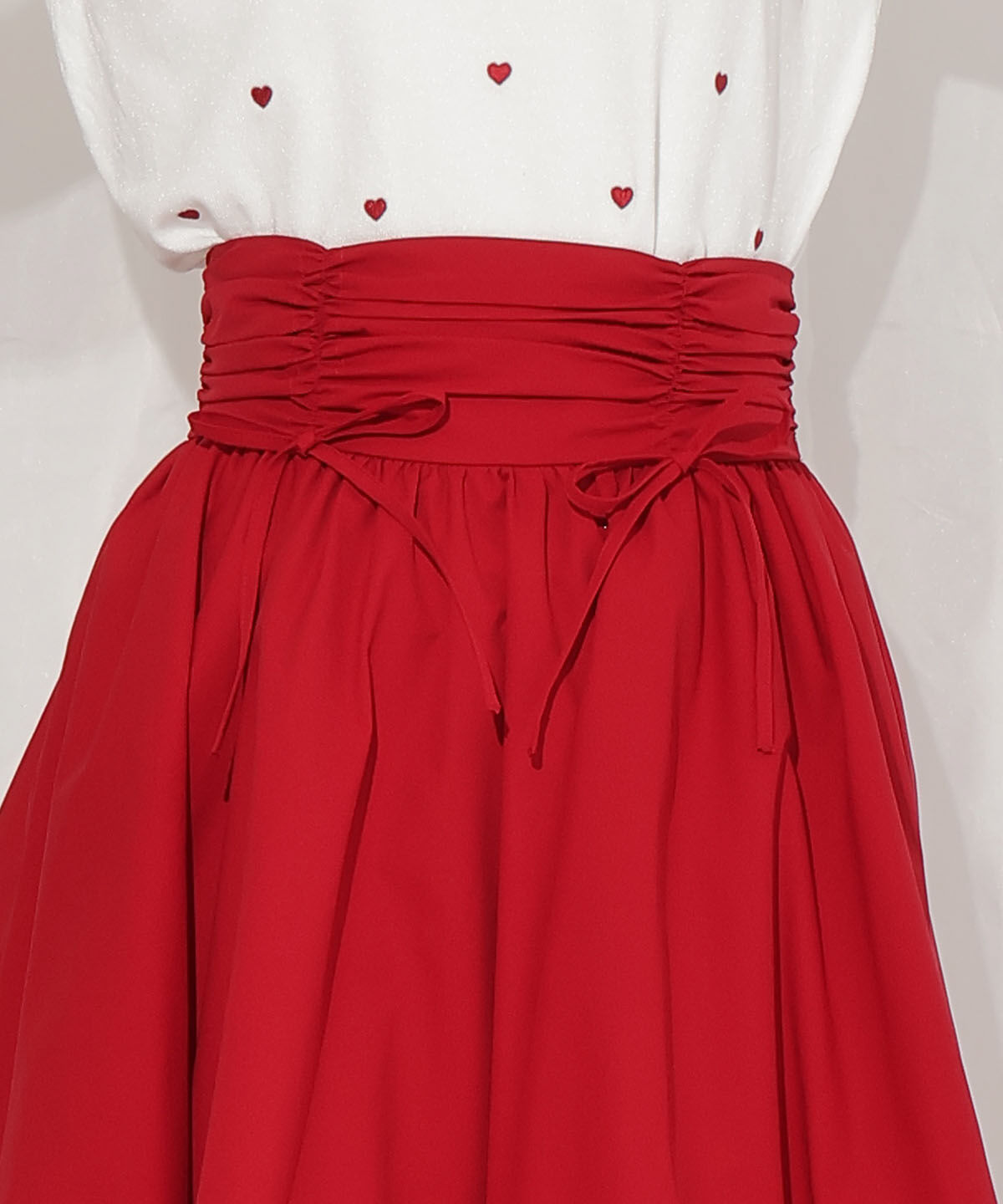 WILLSELECTION「ドロスト風リボンスカート」|フレア|