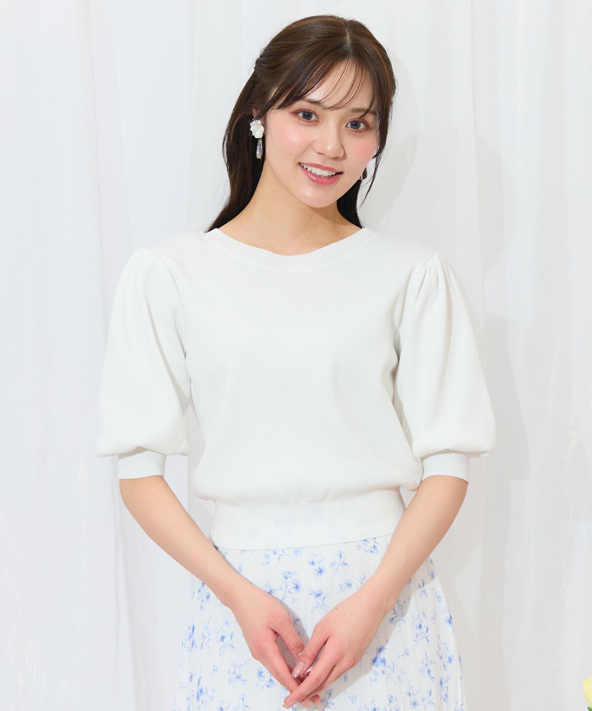 WILLSELECTION「2WAYリボンラメニットプルオーバー」|ニット・セーター|