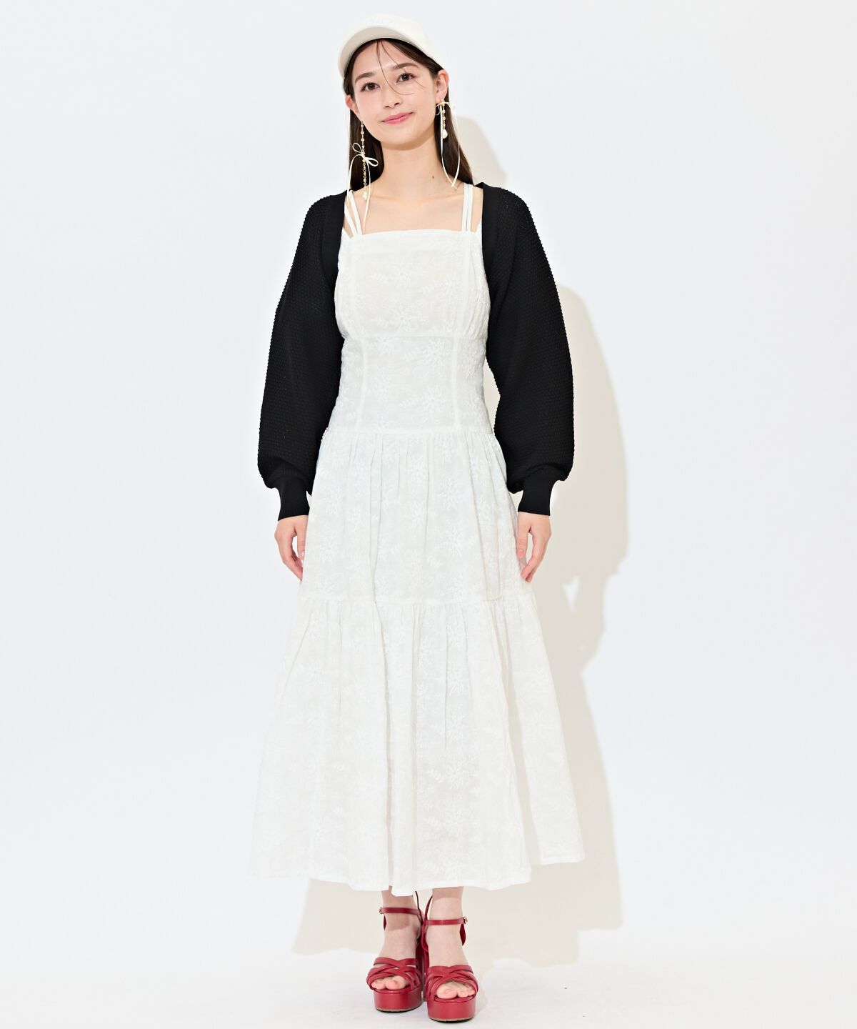 WILLSELECTION「ショート丈柄編みボレロ」|カーディガン|