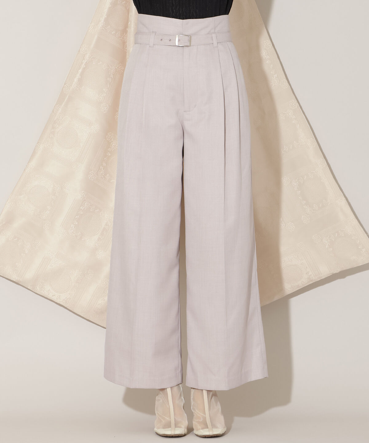 WILLSELECTION「ベルト付きタックワイドパンツ」|その他|