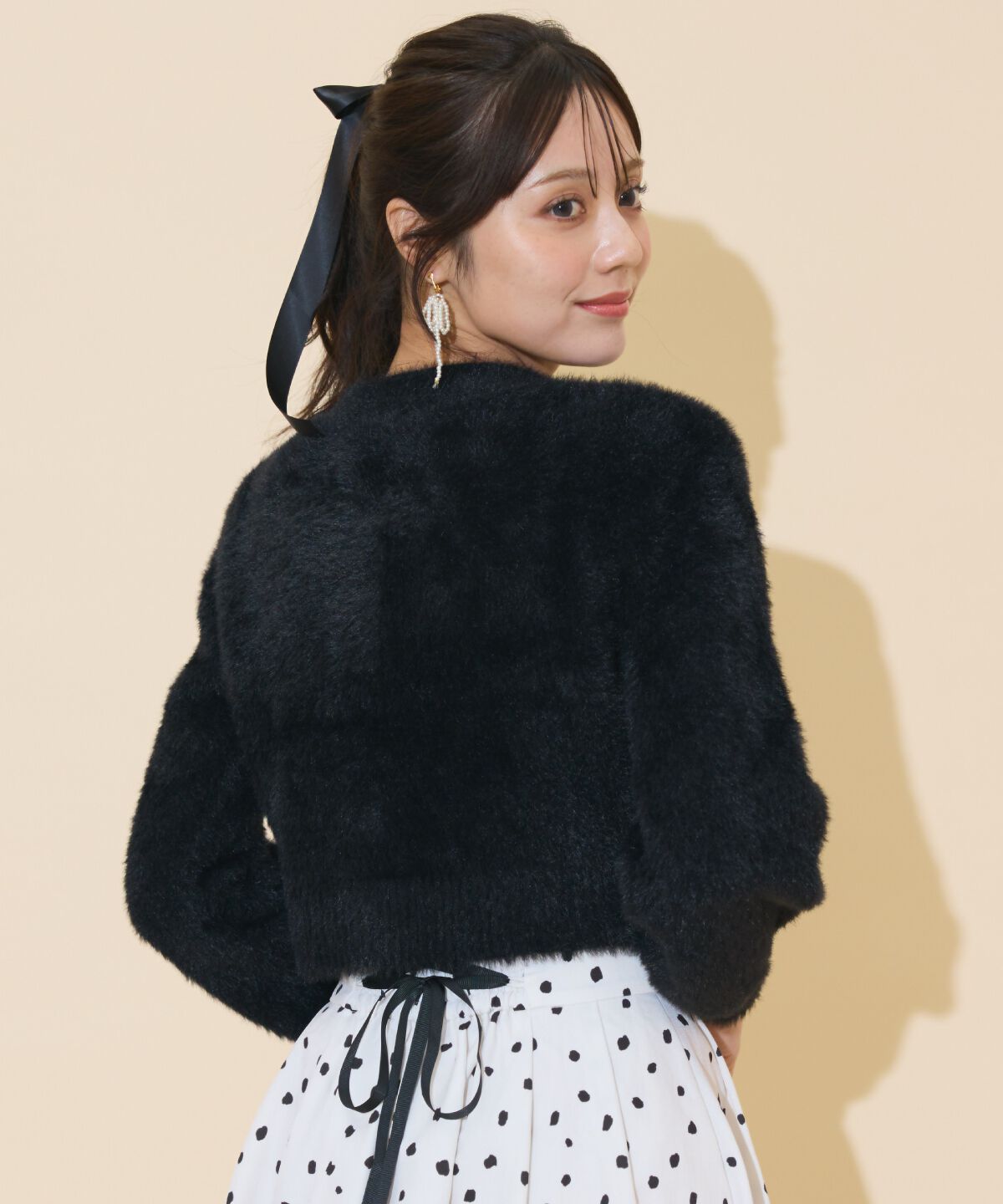 WILLSELECTION「パール＆ビジューフェザーカーディガン」|カーディガン|