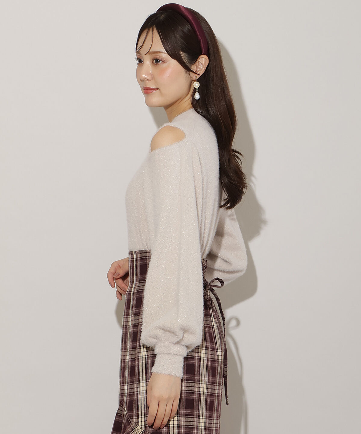 WILLSELECTION「ショルダースリットフェザープルオーバー」|ニット・セーター|