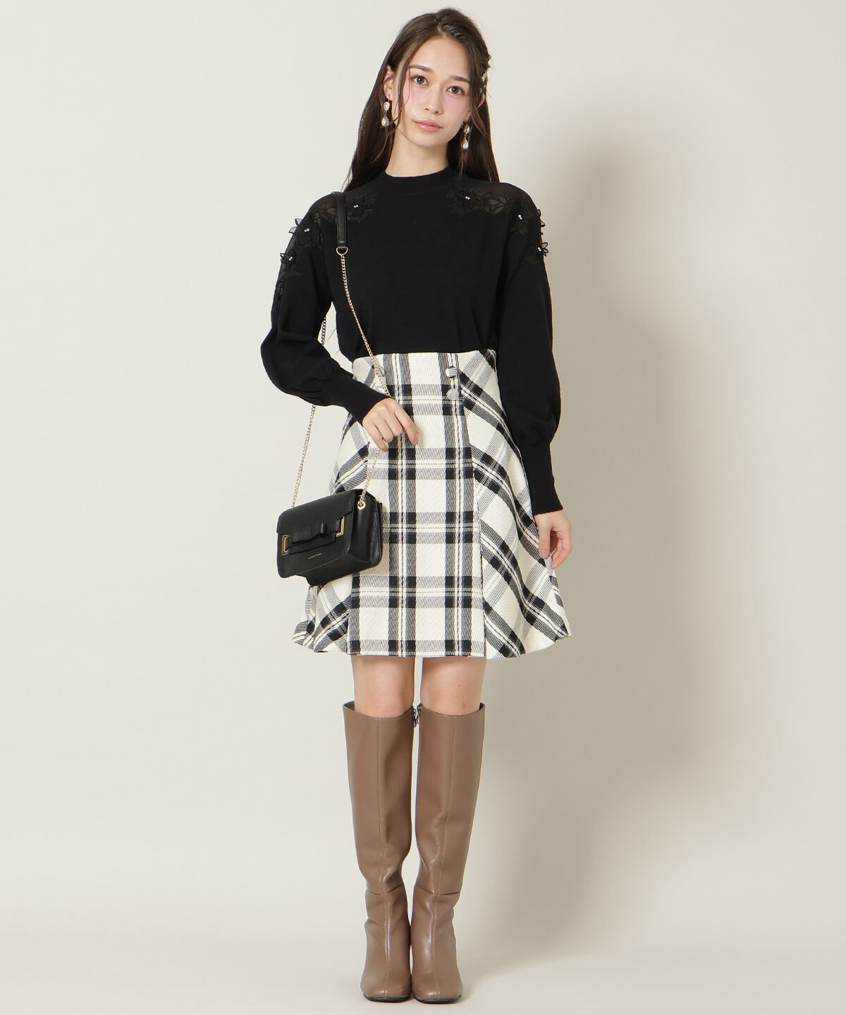 WILLSELECTION「ショルダーエンブロイダリーニット」|ニット・セーター|