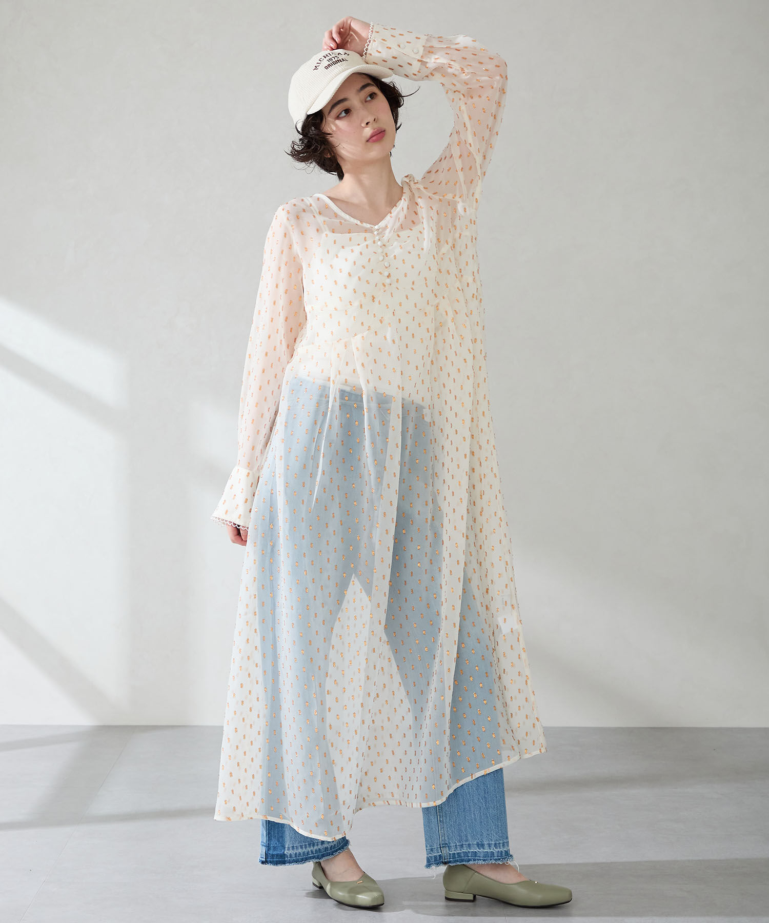 ORiental TRaffic「ゴールドパーツVカットバブーシュ/51312」|パンプス|