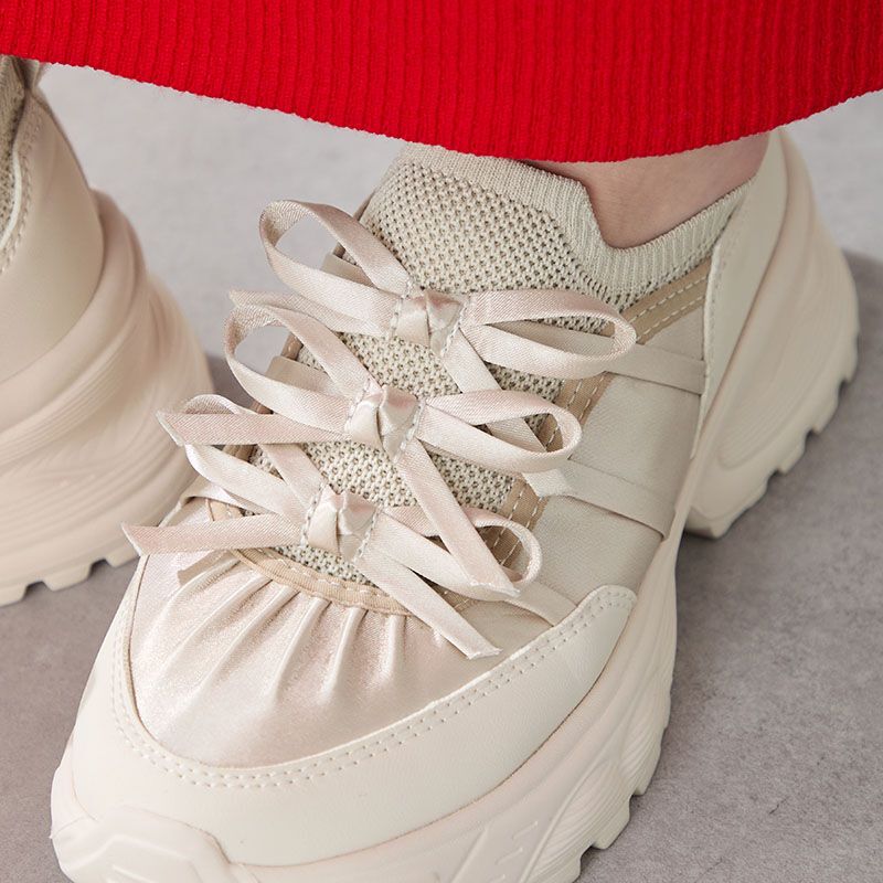 ORiental TRaffic「リボン ディテール ニット スニーカー /OT3787」|スニーカー|