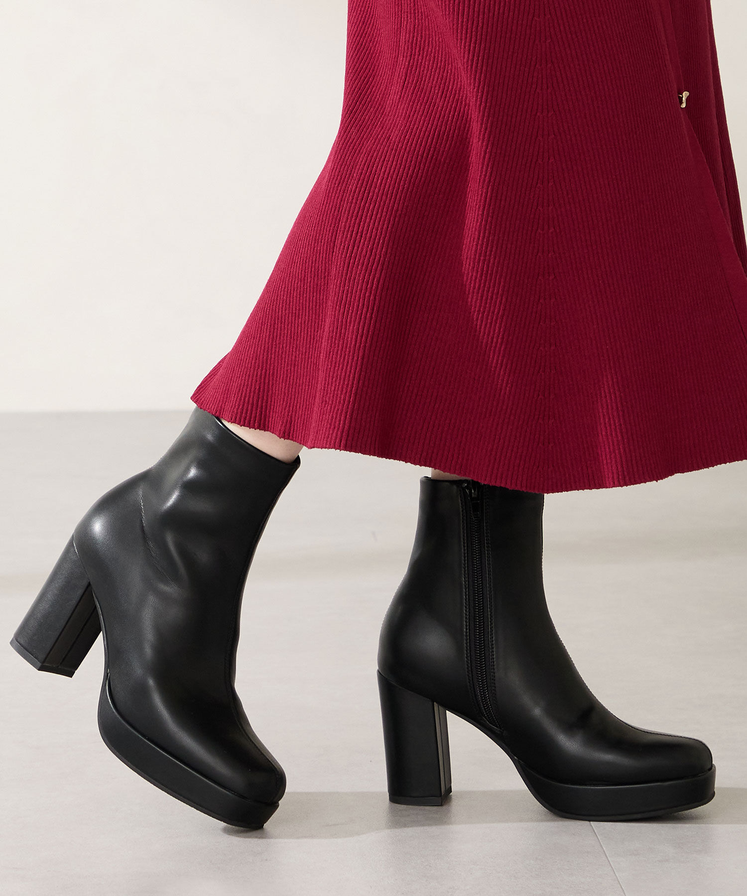 ORiental TRaffic「プラットフォームヒールショートブーツ/51410」|ショートブーツ|