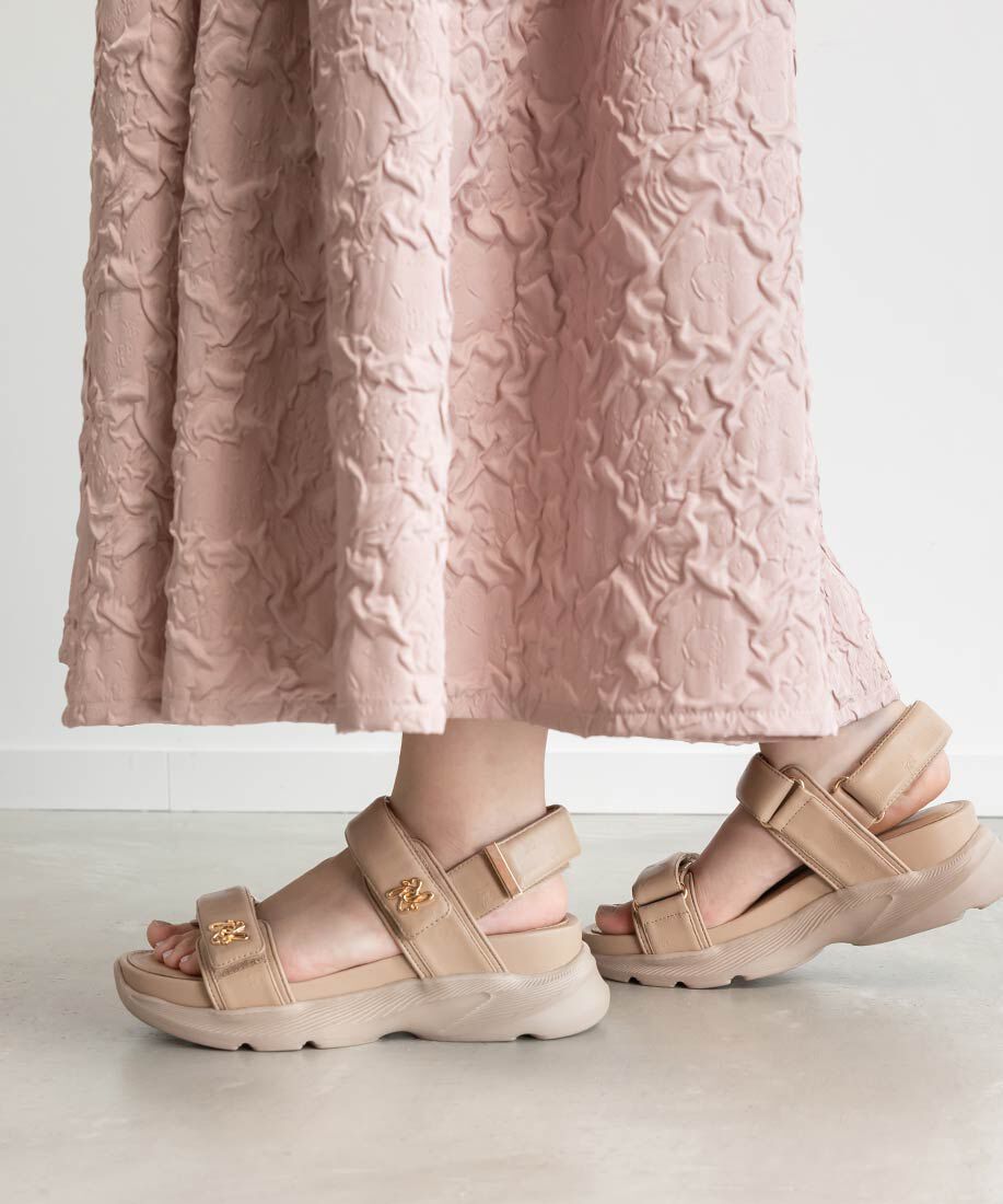  「モノグラムデザインスポーツサンダル」|サンダル|