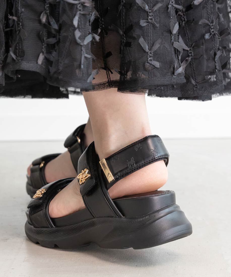  「モノグラムデザインスポーツサンダル」|サンダル|