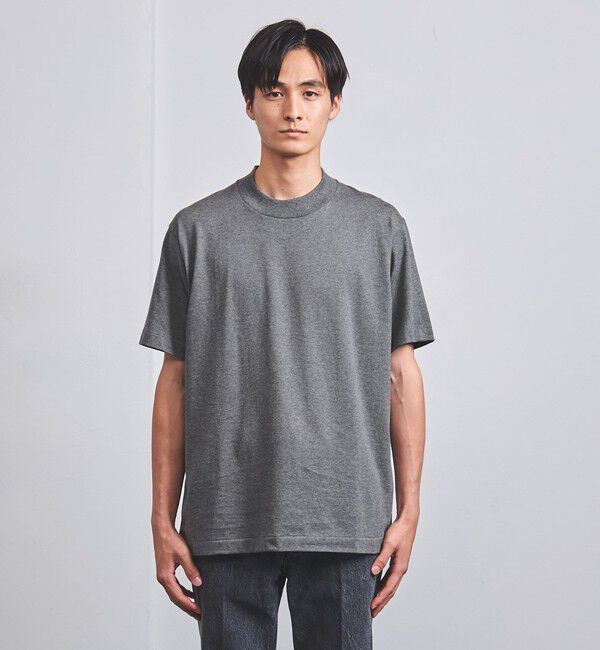 UNITED ARROWS「SARROWS/サローズ オーガニックコットン モックネック Tシャツ」|Tシャツ・カットソー|