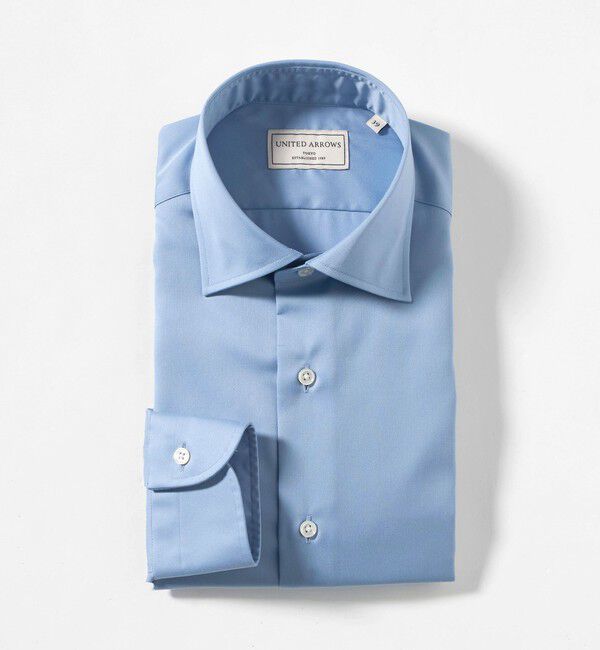 UNITED ARROWS「イージーケア AG ツイル セミワイドカラーシャツ -抗菌防臭-」|シャツ・ブラウス|