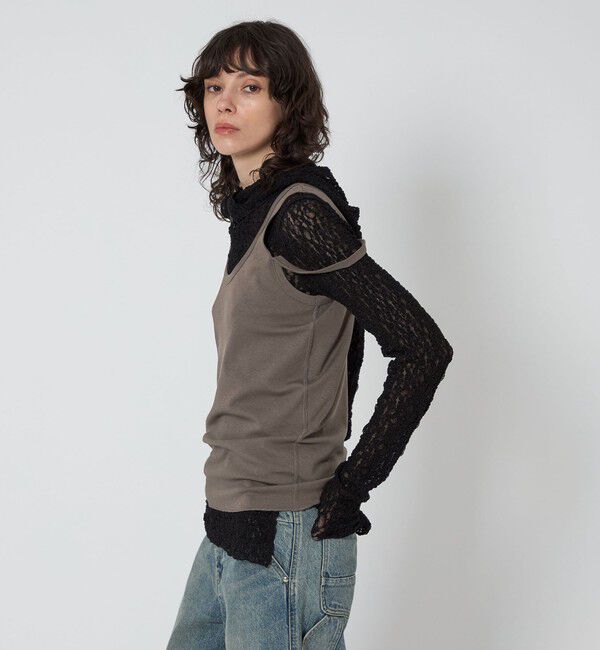 ASTRAET「＜ASTRAET＞フライス スリット タンクトップ」|タンクトップ|MD.GRAY