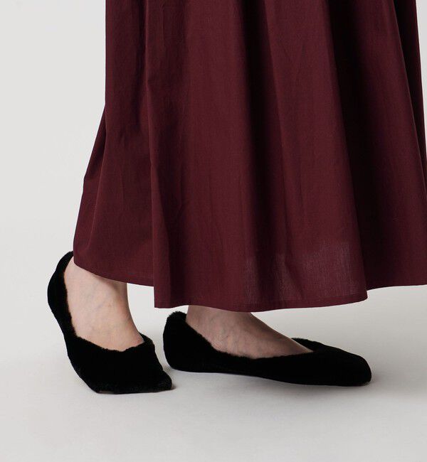 UNITED ARROWS「【別注】＜PIPPICHIC＞LINDA フェイクファー フラットシューズ」|その他|