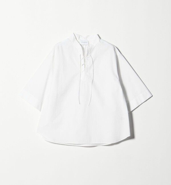 UNITED ARROWS「レースアップ ブラウス」|シャツ・ブラウス|