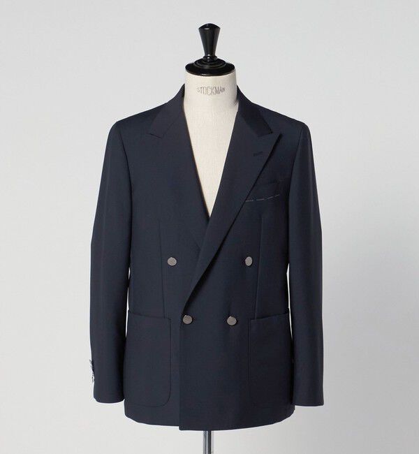 UNITED ARROWS「ウール モヘヤ 4ボタン ダブルブレストブレザー S‐MODEL」|テーラードジャケット|
