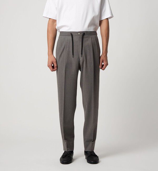 UNITED ARROWS「2プリーツ キャロットパンツ -ストレッチ-」|チノ|