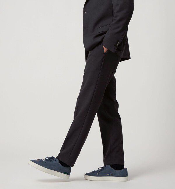 UNITED ARROWS「テック ツイル ノープリーツ パンツ UA COZY  ウォッシャブル 防しわ性（着用しわ）」|スーツ|