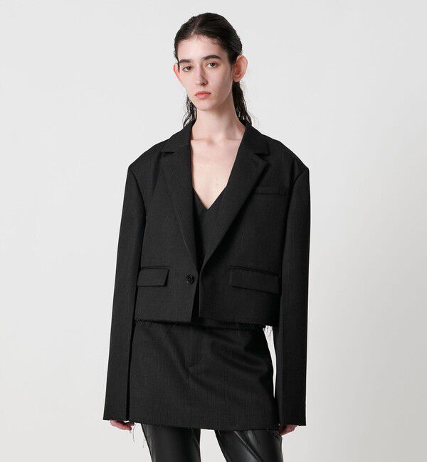 AEWEN MATOPH「＜AEWEN MATOPH＞ウールショートジャケット」|テーラードジャケット|BLACK