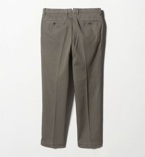 UNITED ARROWS「ピケ ガーメントダイ スリムテーパード ノープリーツパンツ」|チノ|