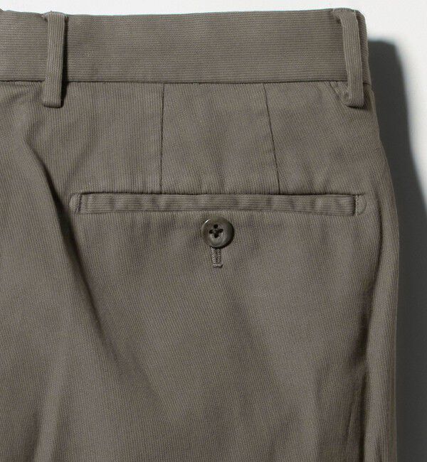 UNITED ARROWS「ピケ ガーメントダイ スリムテーパード ノープリーツパンツ」|チノ|