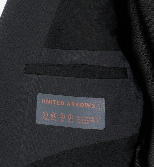 UNITED ARROWS「ドビー シングル 2ボタン シングル テーラードジャケット UA COZY ウォッシャブル 2WAYストレッチ はっ水 」|スーツ|