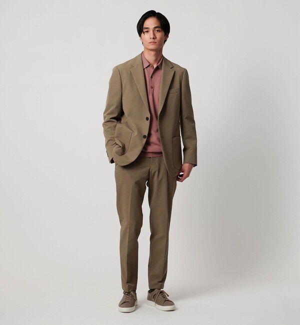 UNITED ARROWS「ドビー シングル 2ボタン シングル テーラードジャケット UA COZY ウォッシャブル 2WAYストレッチ はっ水 」|スーツ|