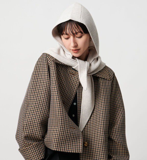 UNITED ARROWS「ニット フードストール」|ストール|