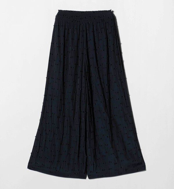 UNITED ARROWS「ドットカットジャガード イージー ワイド パンツ ‐ウォッシャブル‐」|チノ|