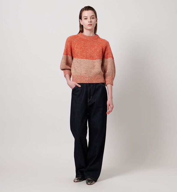 ASTRAET「＜ASTRAET＞3G ショートスリーブ クルーネックニット」|ニット・セーター|