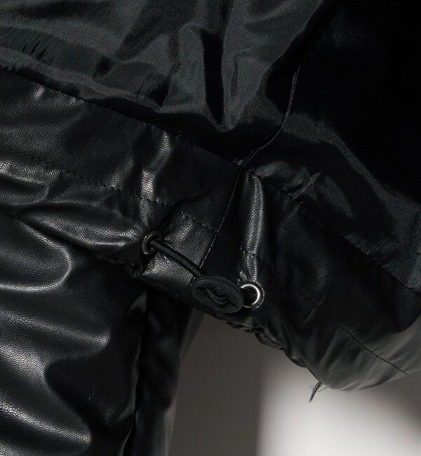 ASTRAET「＜ASTRAET＞レザーライク ジップ ショートブルゾン」|ブルゾン・スタジャン|