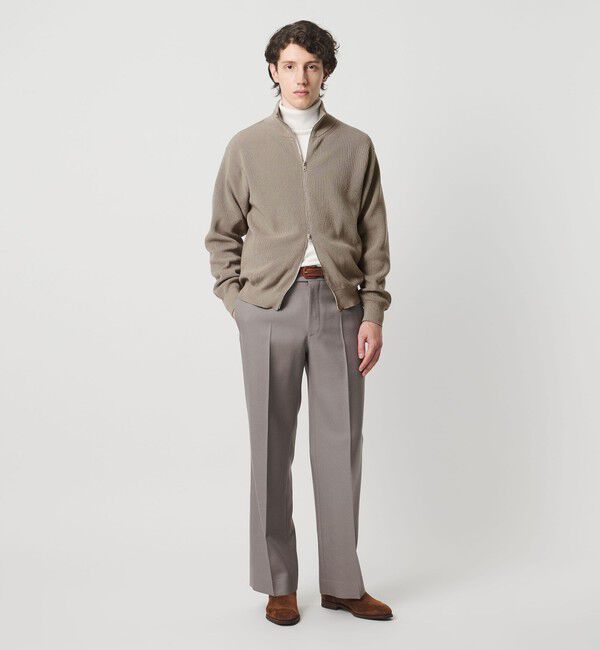 UNITED ARROWS「ジップアップ ドライバーズニット」|カーディガン|