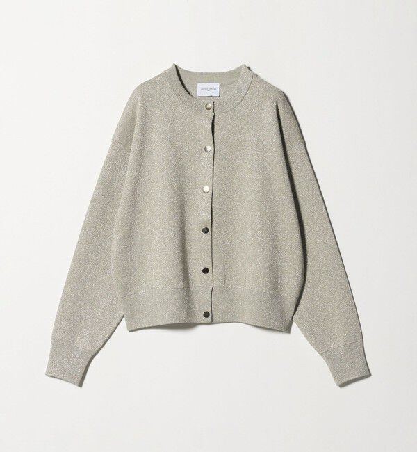 UNITED ARROWS「ラメ ニット スウェット カーディガン ‐ウォッシャブル‐」|カーディガン|