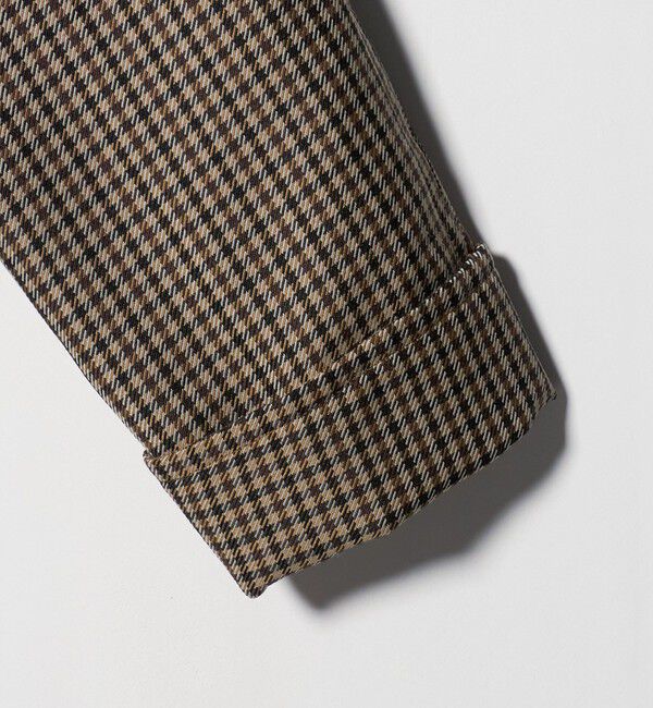 UNITED ARROWS「チェック ショート ジャケット」|ステンカラーコート|
