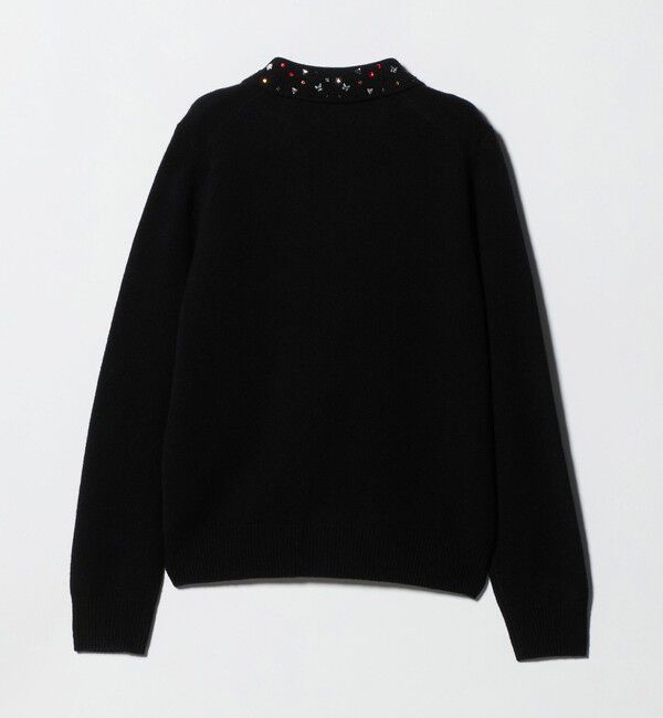 UNITED ARROWS「ラインストーン ポロ ニット」|ニット・セーター|