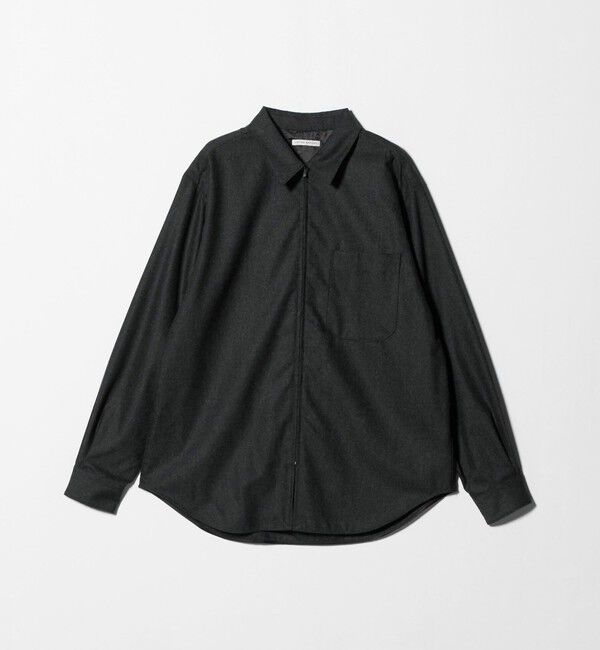 UNITED ARROWS「ライトメルトン ジップアップ オーバーシャツ」|シャツ・ブラウス|