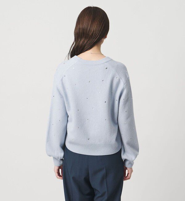 UNITED ARROWS「ラインストーン カーディガン」|カーディガン|