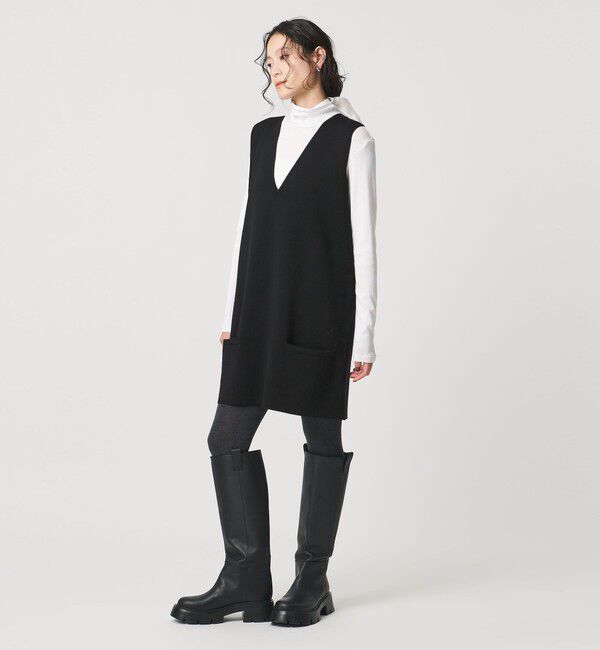 UNITED ARROWS「ミラノリブ チュニック ベスト」|ベスト・ジレ|