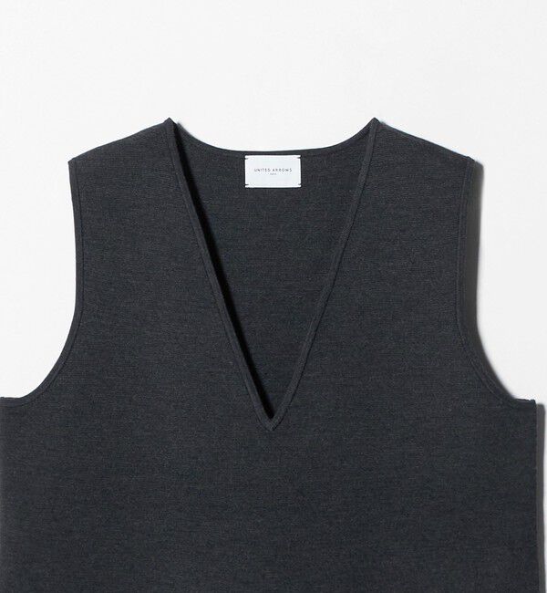 UNITED ARROWS「ミラノリブ チュニック ベスト」|ベスト・ジレ|