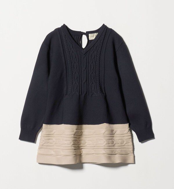 UNITED ARROWS「ケーブル Vネック ニット ‐ウォッシャブル‐」|ニット・セーター|