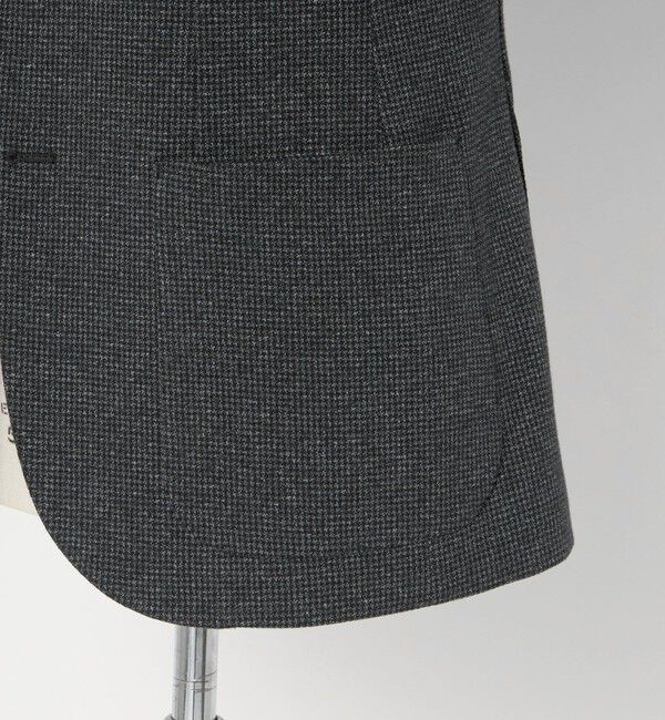 UNITED ARROWS「ハウンドトゥース ジャージ シングル2ボタン テーラードジャケット COMFORT EASY‐MODEL」|テーラードジャケット|