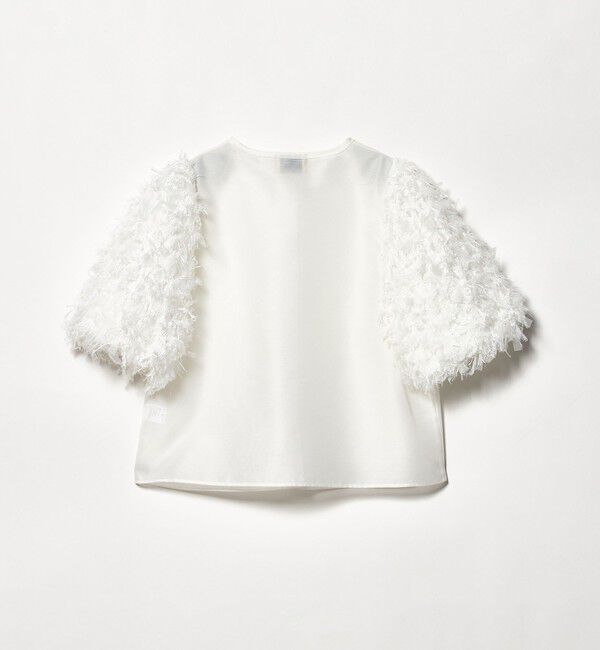 UNITED ARROWS「チュール シャーリング ブラウス」|シャツ・ブラウス|