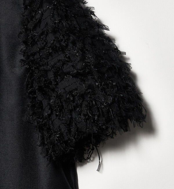 UNITED ARROWS「チュール シャーリング ブラウス」|シャツ・ブラウス|