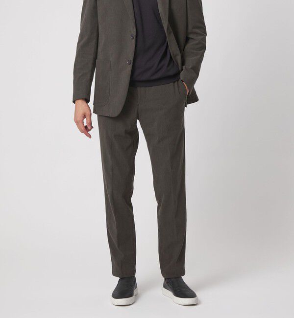 UNITED ARROWS「ライト コーデュロイ ノープリーツパンツ UA COZY ウォッシャブル ヨコストレッチ」|スーツ|