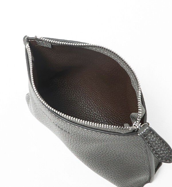 UNITED ARROWS「レザーライク ポーチ S」|ハンドバッグ|