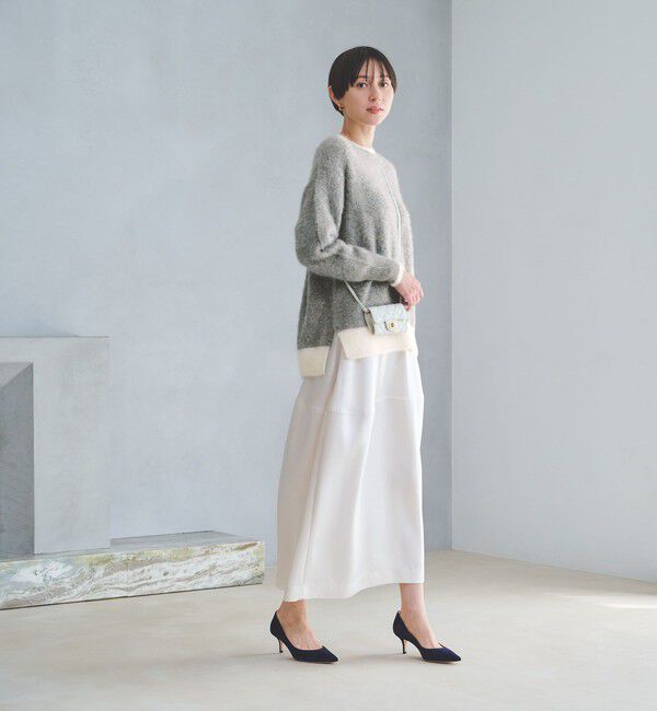 UNITED ARROWS「フォックスカシミヤ スパンコール クルーネックニット」|ニット・セーター|