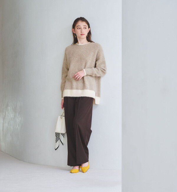 UNITED ARROWS「フォックスカシミヤ スパンコール クルーネックニット」|ニット・セーター|