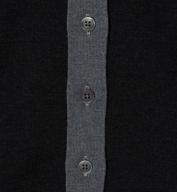 UNITED ARROWS「18G ウール リブ カーディガン」|カーディガン|
