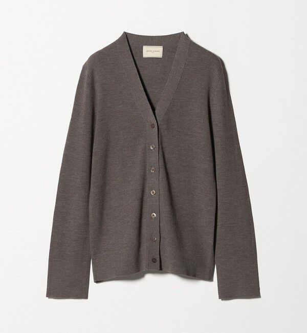 UNITED ARROWS「18G ウール リブ カーディガン」|カーディガン|