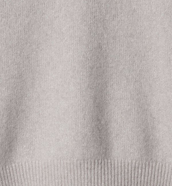 UNITED ARROWS「フォックス ウール ラメ クルーネック ニット」|ニット・セーター|